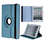 Super billigt iPad Mini 1 / iPad Mini 2 / iPad Mini 3 Roterende Etui - Lyseblå